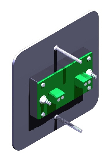 60b6a0916e289544dae31feb72ce62360259d3cf Klingelplatte GRIMM mit LED Ringbeleuchtung - QUAD 100 - RAL nach Wahl