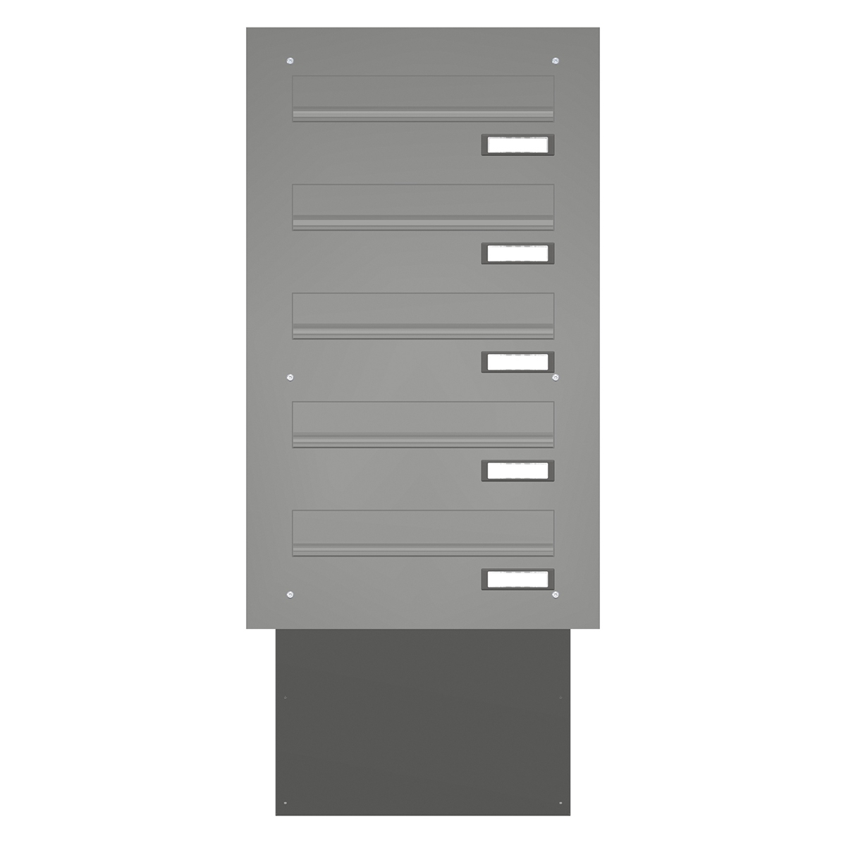 Through-the-wall letterbox BASIC 622 powder-coated - 5 parties Through-the-wall letterbox BASIC 622 powder-coated - 5 parties