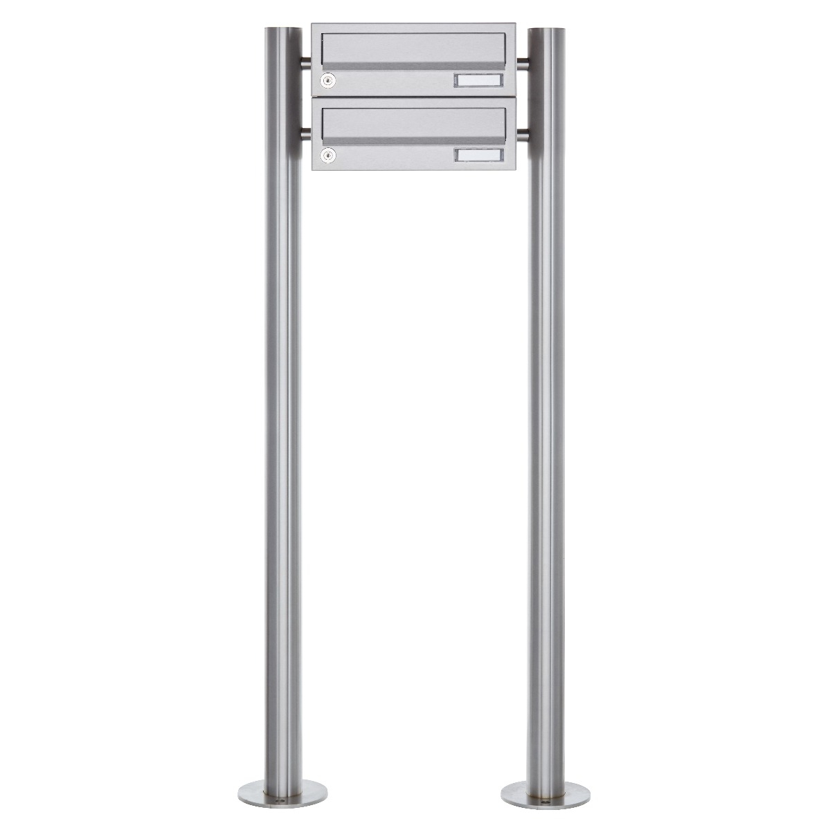 2-post box system freestanding Design BASIC 385-VA ST-R - stainless steel V2A, polished 2-post box system freestanding Design BASIC 385-VA ST-R - stainless steel V2A, polished