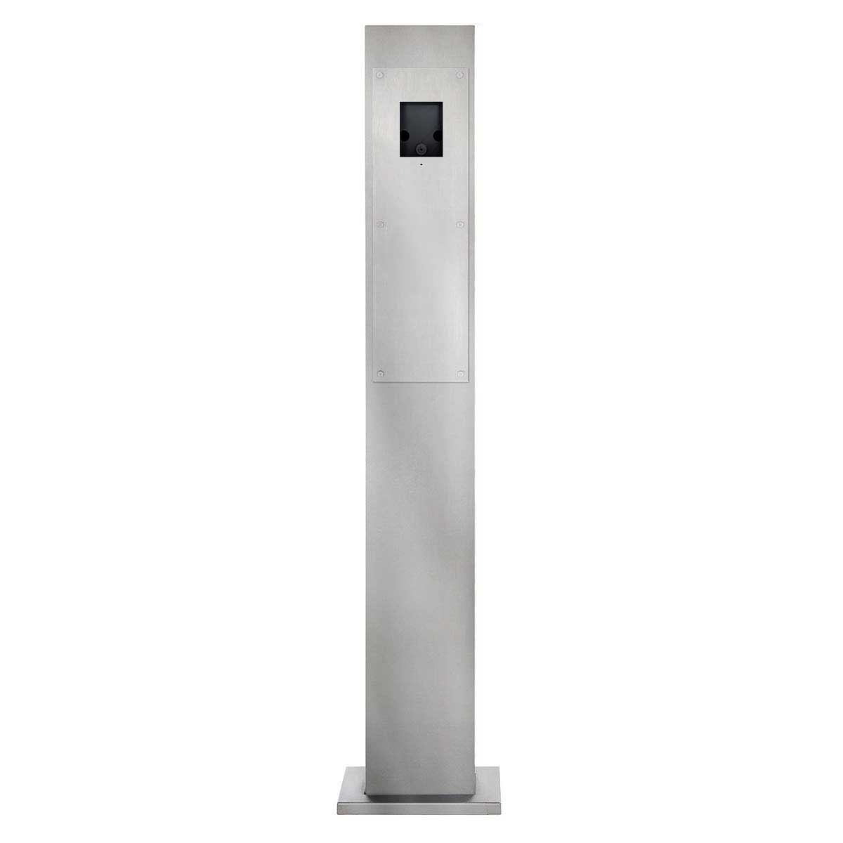 148565caaf1f974e1359d0db3691f5078f04d0c2 Klingelstele Designer - Edelstahl V2A geschliffen mit 2N Verso - 2N Solo vorbereitet