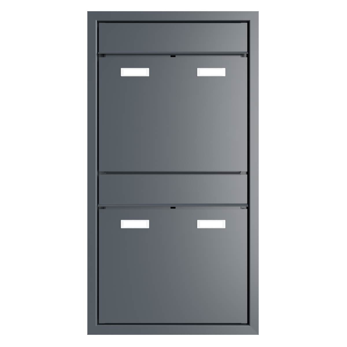 2er 1x2 Design flush-mounted letterbox system GOETHE UP - RAL of your choice 2er 1x2 Design flush-mounted letterbox system GOETHE UP - RAL of your choice