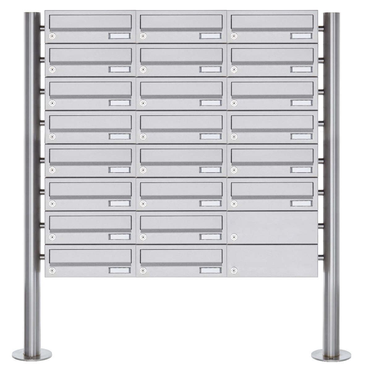22 letterbox system freestanding Design BASIC 385-VA ST-R - stainless steel V2A, polished 22 letterbox system freestanding Design BASIC 385-VA ST-R - stainless steel V2A, polished