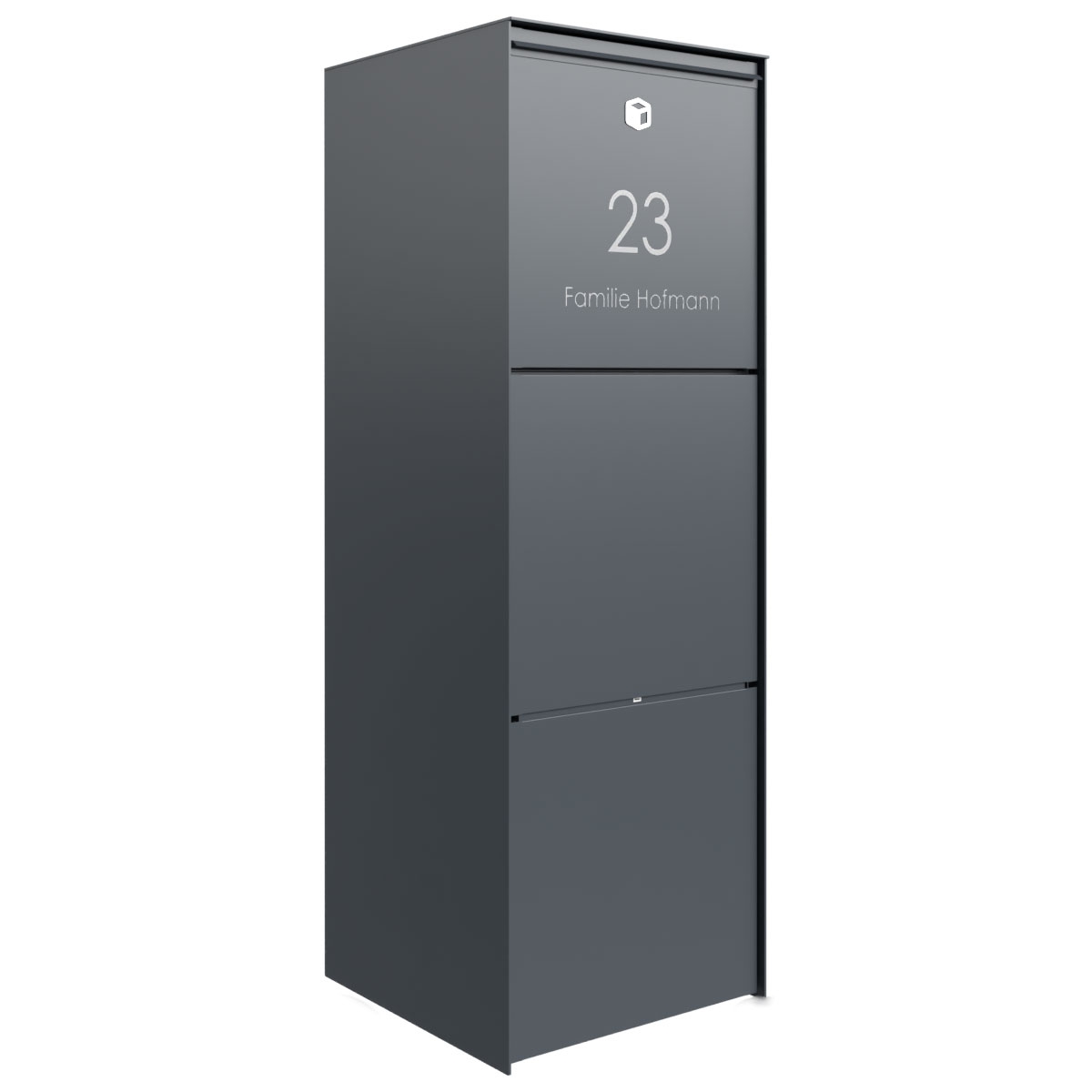 Design Aufputz Paketbox GOETHE - Schleusensystem - RAL nach Wahl Design Aufputz Paketbox GOETHE - Schleusensystem - RAL nach Wahl