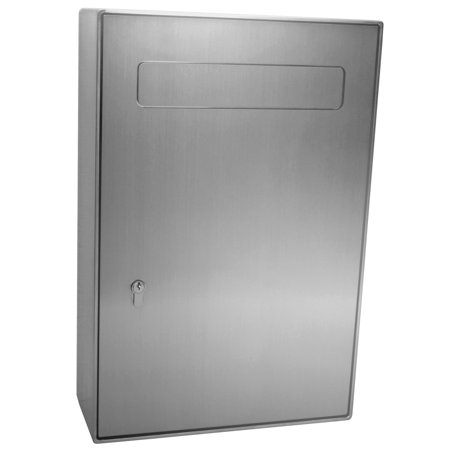 Cassetta postale di sicurezza tipo 116 AP - acciaio inox lucido