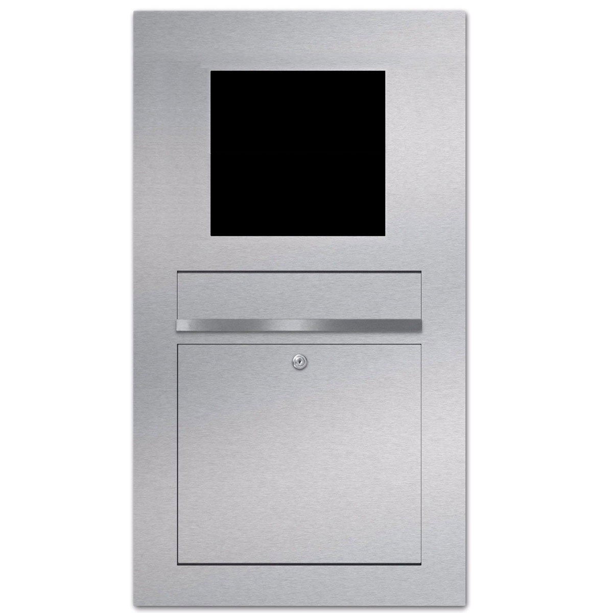 Edelstahl Briefkasten Designer Modell BIG - GIRA System 106 - 4-fach vorbereitet Edelstahl Briefkasten Designer Modell BIG - GIRA System 106 - 4-fach vorbereitet