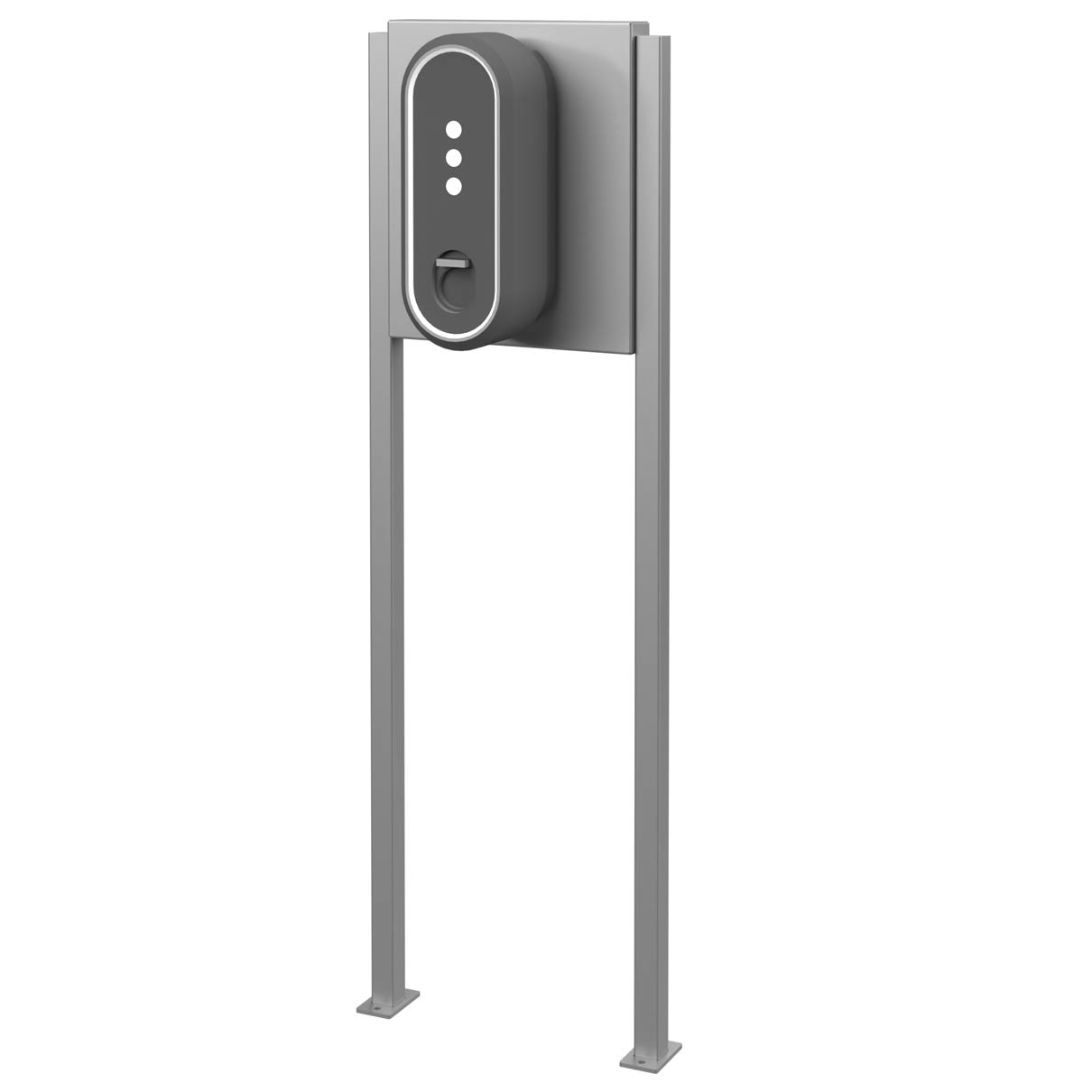6401cab5ad3f82a94618b75299a5dd66e951b354 Stainless steel pedestal BASIC 605 ST-Q - Wallbox prepared - polished stainless steel