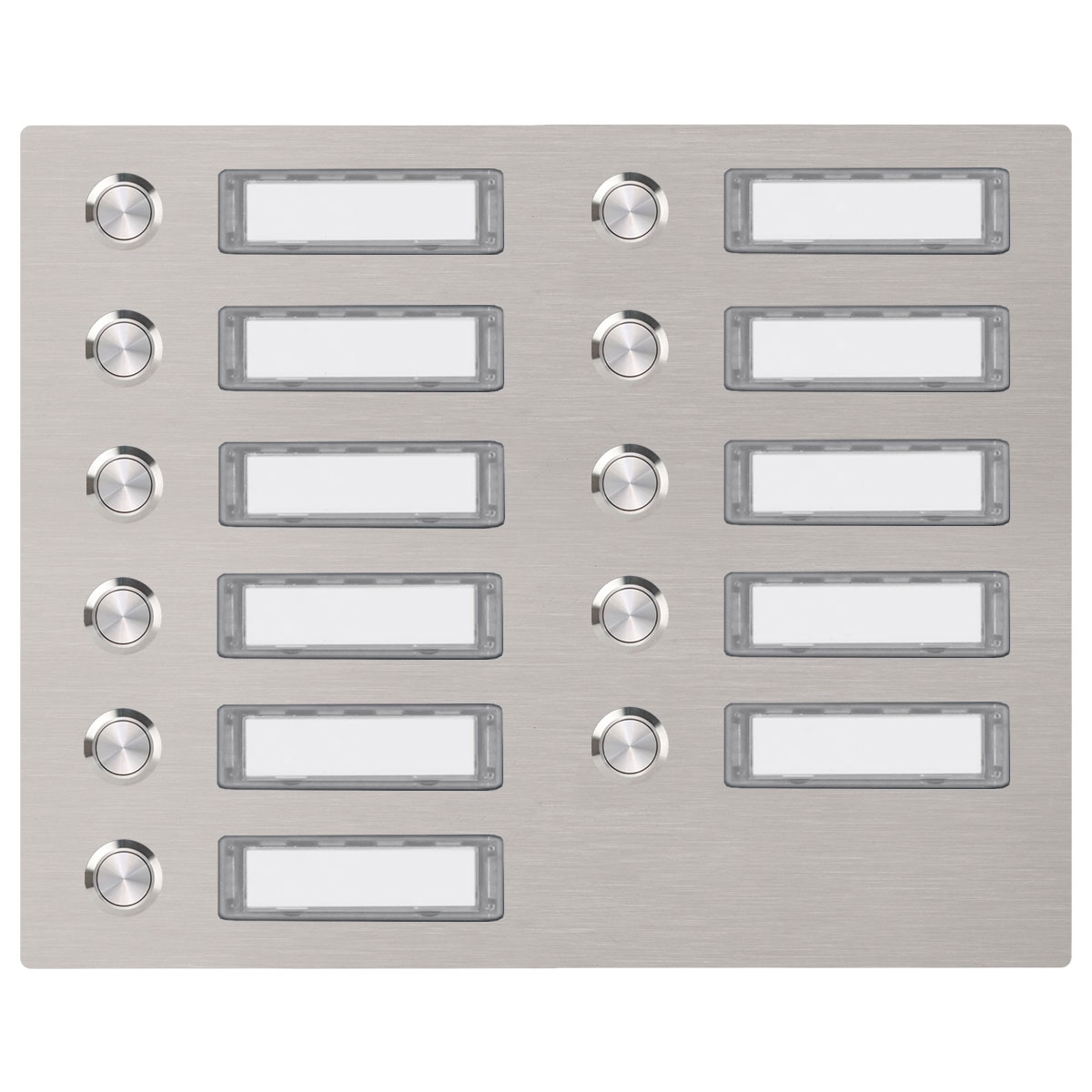 1553406794ced7742d8686c4a35e8dbdcf83d57a Edelstahl Klingelplatte 300x225 BASIC 422 mit Namensschild - 11 Parteien