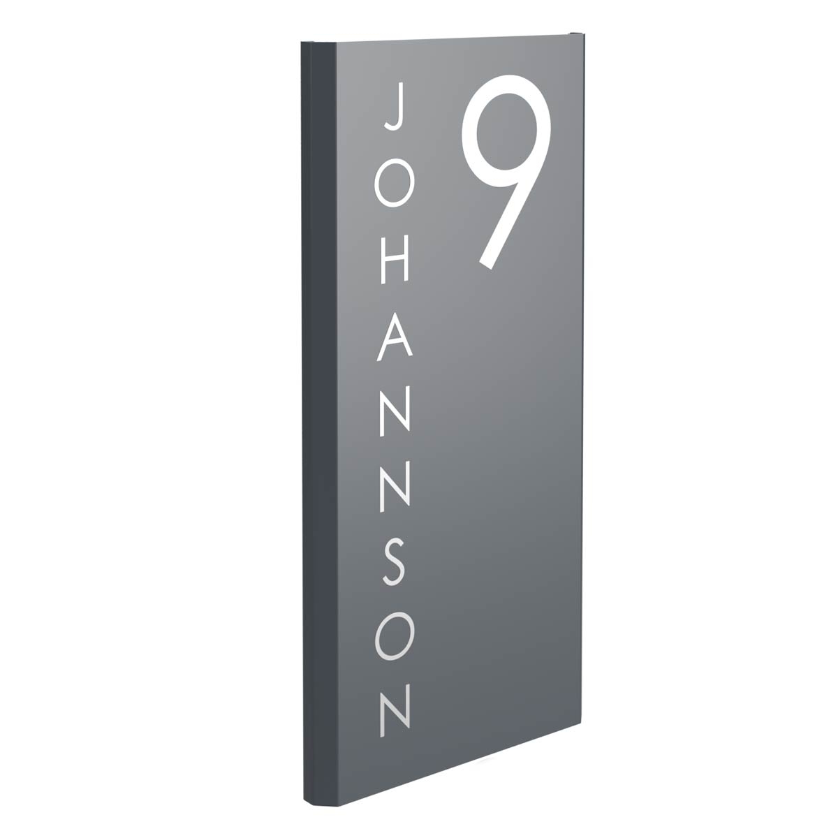 19f14d535a1a867bacc56d04359cee477af3f656 Stainless steel sign Elegance 424A 240x500 - RAL of your choice - LED lighting - House number - Street or name