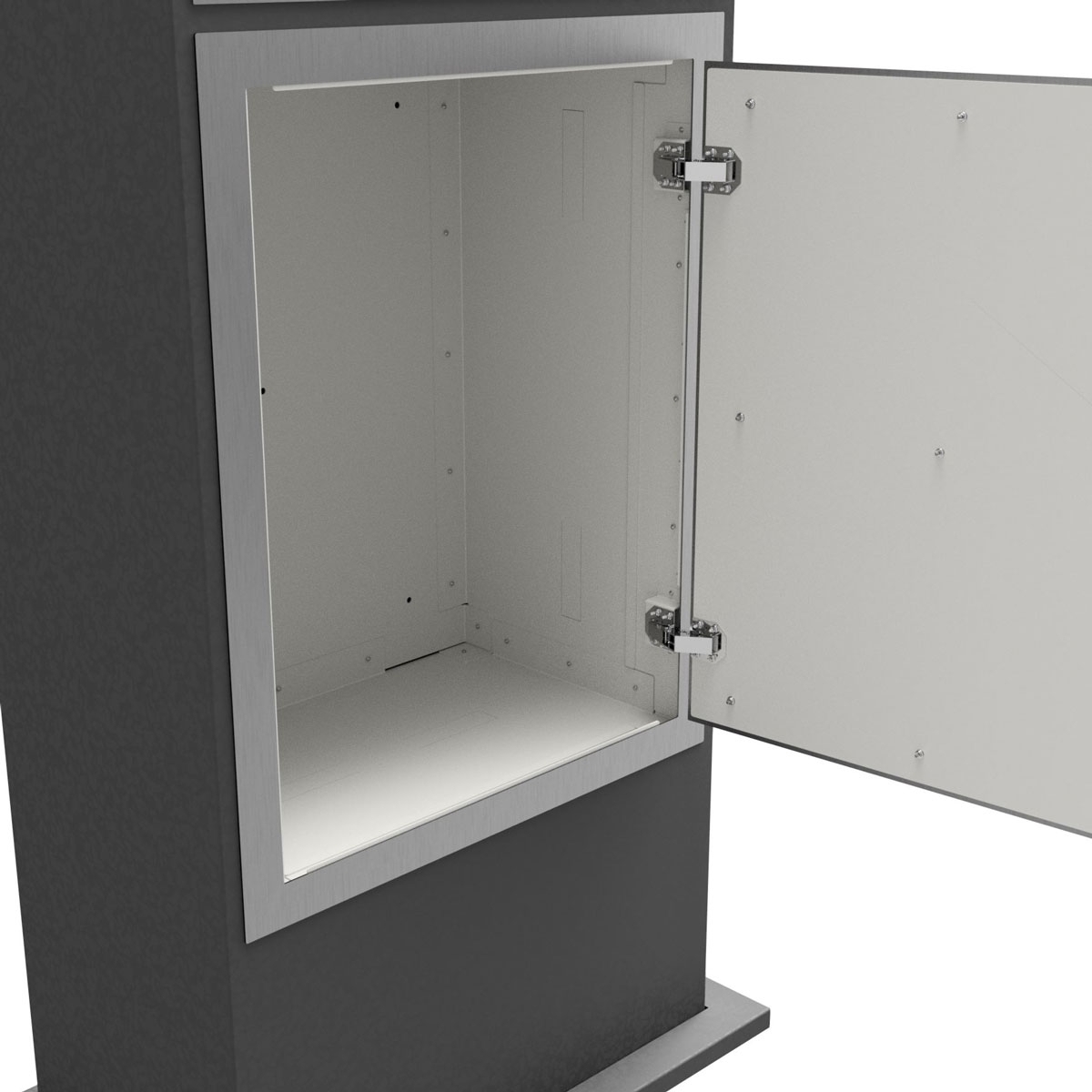 Design Briefkastenpaketsäule GRIMM - Farbe nach Wahl - GIRA System 106 - Video- Sprechanlage - VIDEO Komplettset links