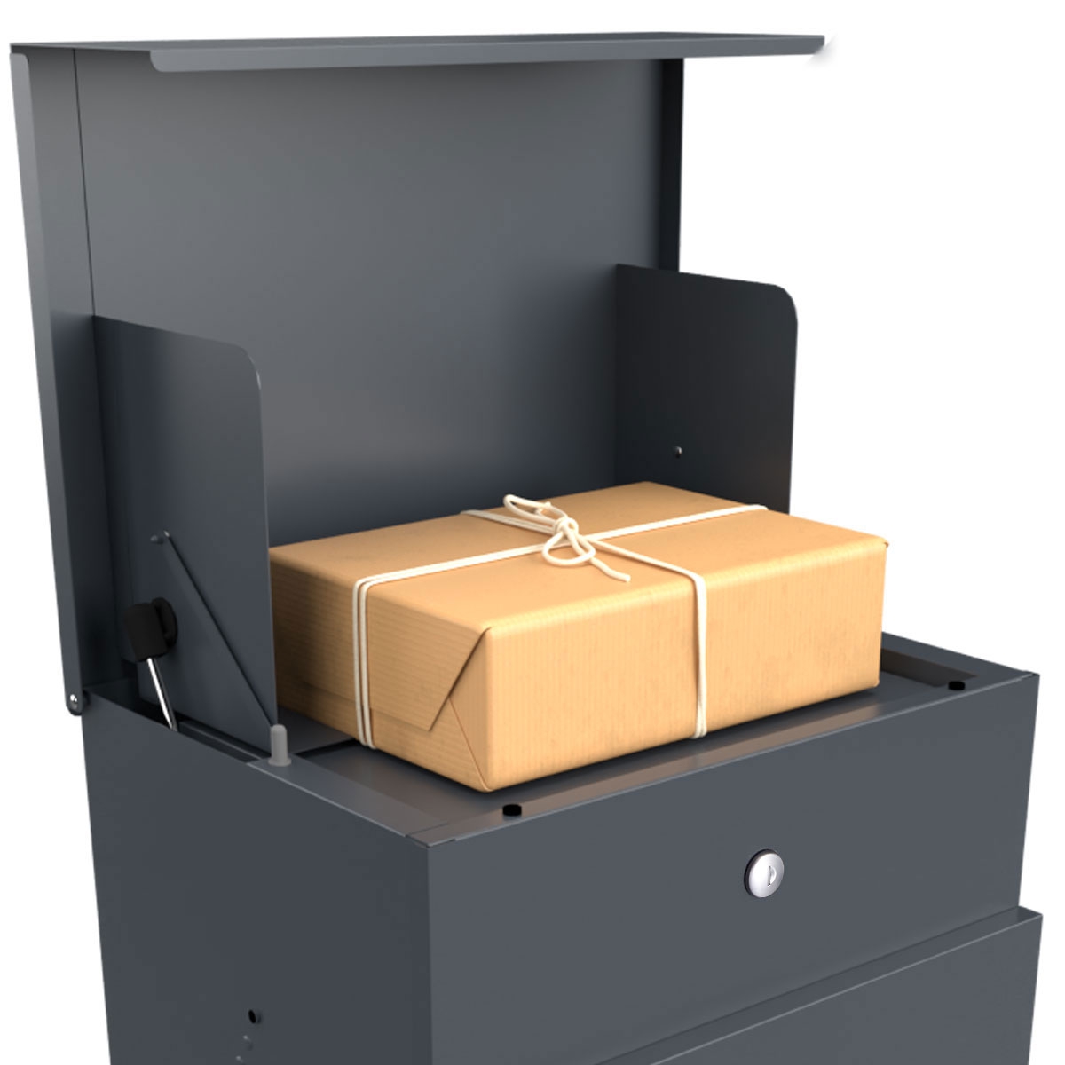 Freistehende Paketbox KANT Edition ST-Q - Design Elegance 4 - DB 703 eisenglimmer Freistehende Paketbox KANT Edition ST-Q - Design Elegance 4 - DB 703 eisenglimmer