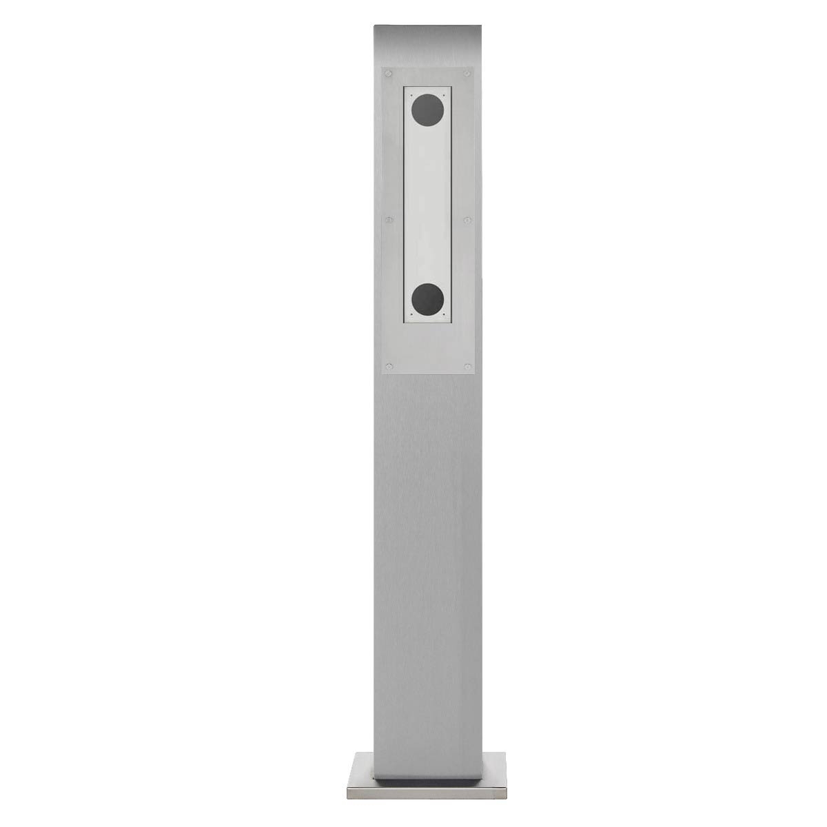 1fab409ea33cc72648e2e906e2c9d8572369a8a3 Edelstahl Klingelstele Designer - GIRA System 106 - 5-fach vorbereitet