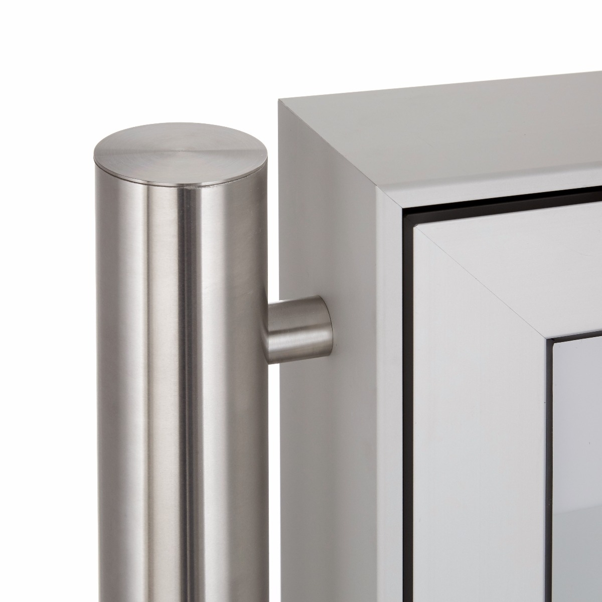 Free-standing letterbox with display case BASIC Plus 389X ST-R - 710x660 - RAL 7016 anthracite grey Free-standing letterbox with display case BASIC Plus 389X ST-R - 710x660 - RAL 7016 anthracite grey