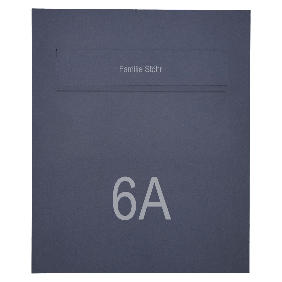 Stainless steel design fence letterbox DESIGNER Style BIG powder-coated - rear removal Stainless steel design fence letterbox DESIGNER Style BIG powder-coated - rear removal