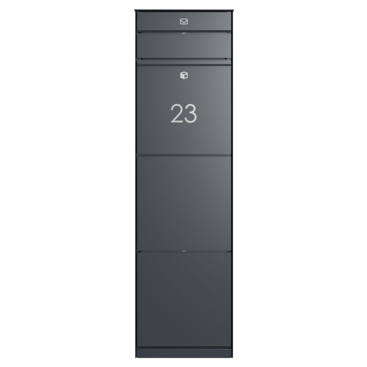 Design parcel box GOETHE with 1 letterbox - lock system - Edition Nature with Douglas fir oiled - RAL of your choice Design parcel box GOETHE with 1 letterbox - lock system - Edition Nature with Douglas fir oiled - RAL of your choice