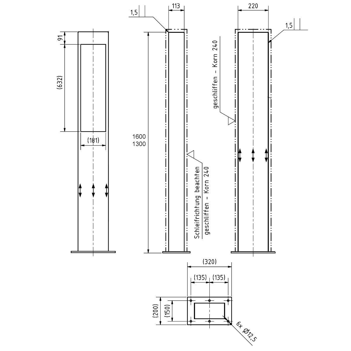 a1d4650fe95f6e3cb739747008d85c4cc2d9b2e9 Doorbell pedestal Designer - Stainless steel V2A - RAL of your choice - Comelit VIDEO complete set Wifi