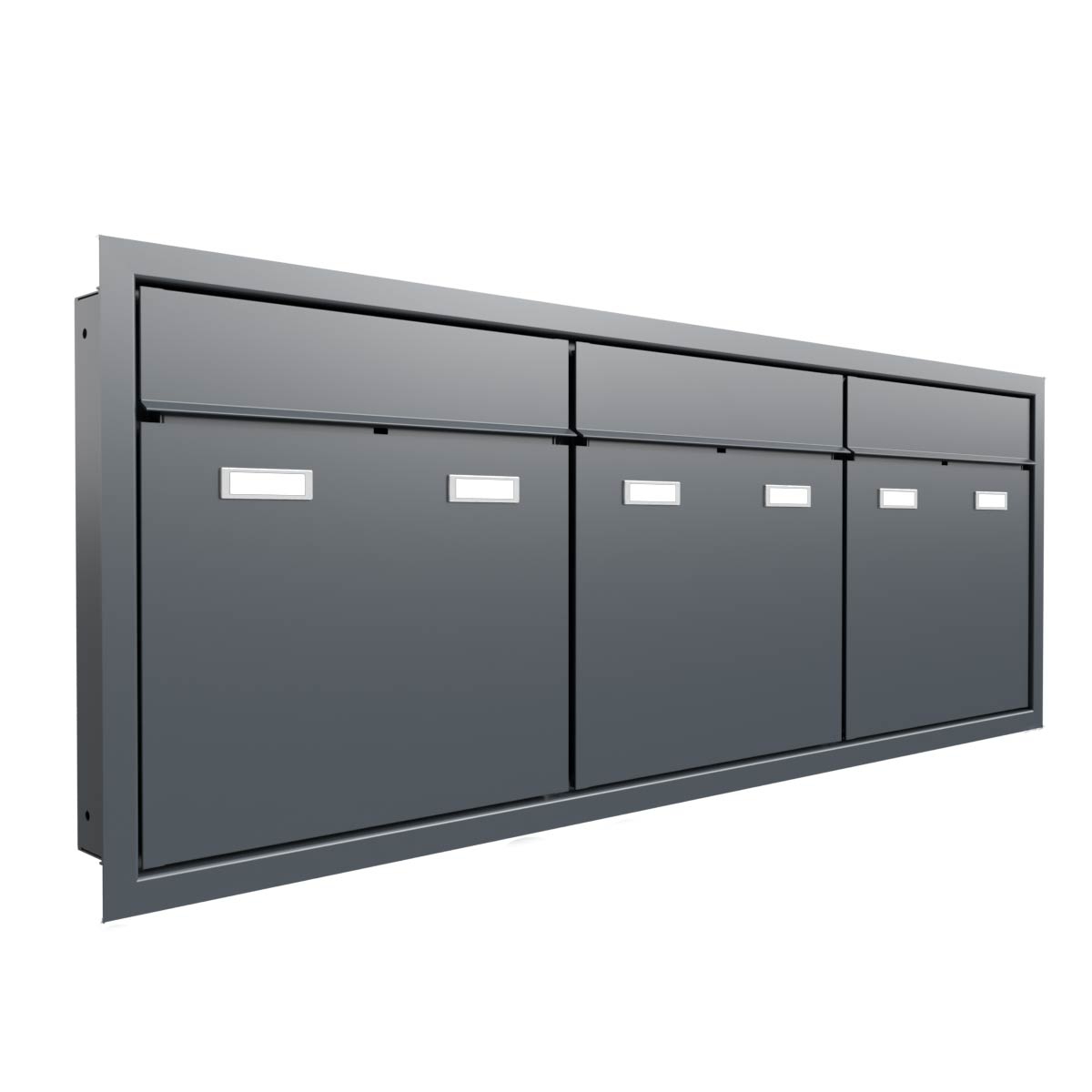 3x1 Boîte aux lettres design encastrée GOETHE UP - RAL au choix 3x1 Boîte aux lettres design encastrée GOETHE UP - RAL au choix