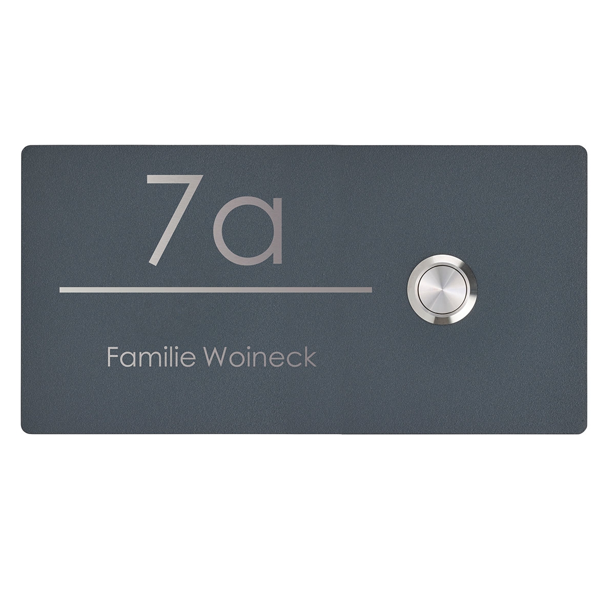 Stainless steel bell plate BASIC 421BE1W-90180 - Elegance I - powder-coated - RECTANGULAR