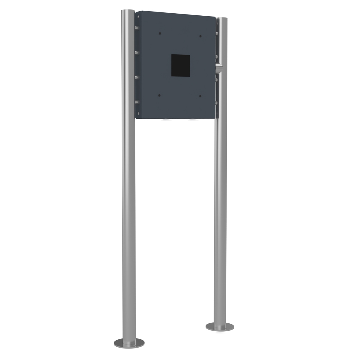 Edelstahl Standsäule BASIC 605 ST-R - Wallbox vorbereitet - RAL nach Wahl Edelstahl Standsäule BASIC 605 ST-R - Wallbox vorbereitet - RAL nach Wahl