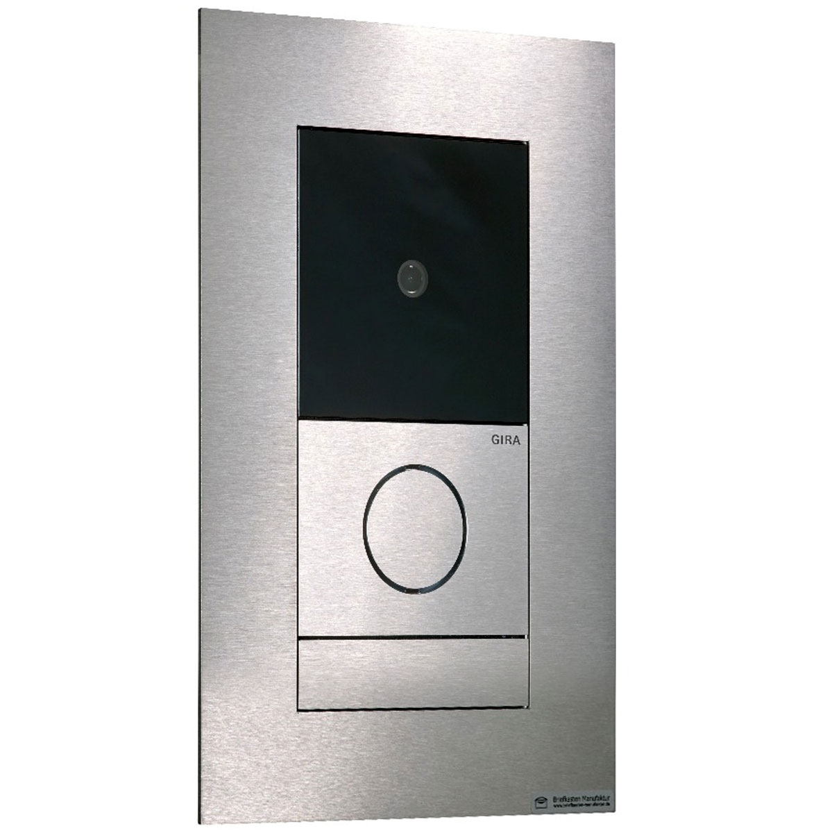 b2cd3ea70eafec8f70b2828be1cd1031197704df Edelstahl Videosprechanlage zur Unterputzmontage - GIRA System 106 - 2-fach