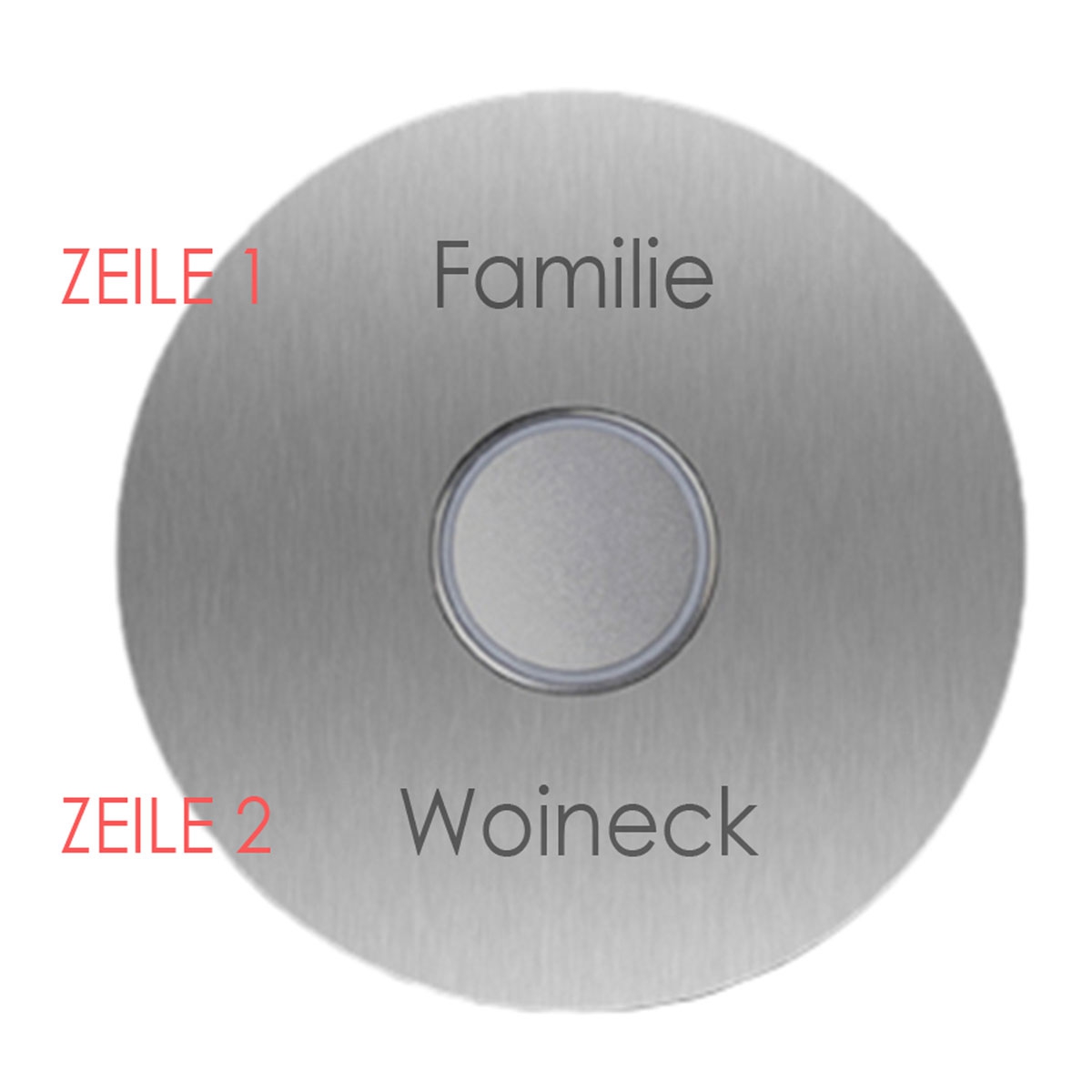 9f8429fd3f91d49abac7d86c59ab999b2c31dcba Bell plate Designer LED - ROUND 100 - polished stainless steel