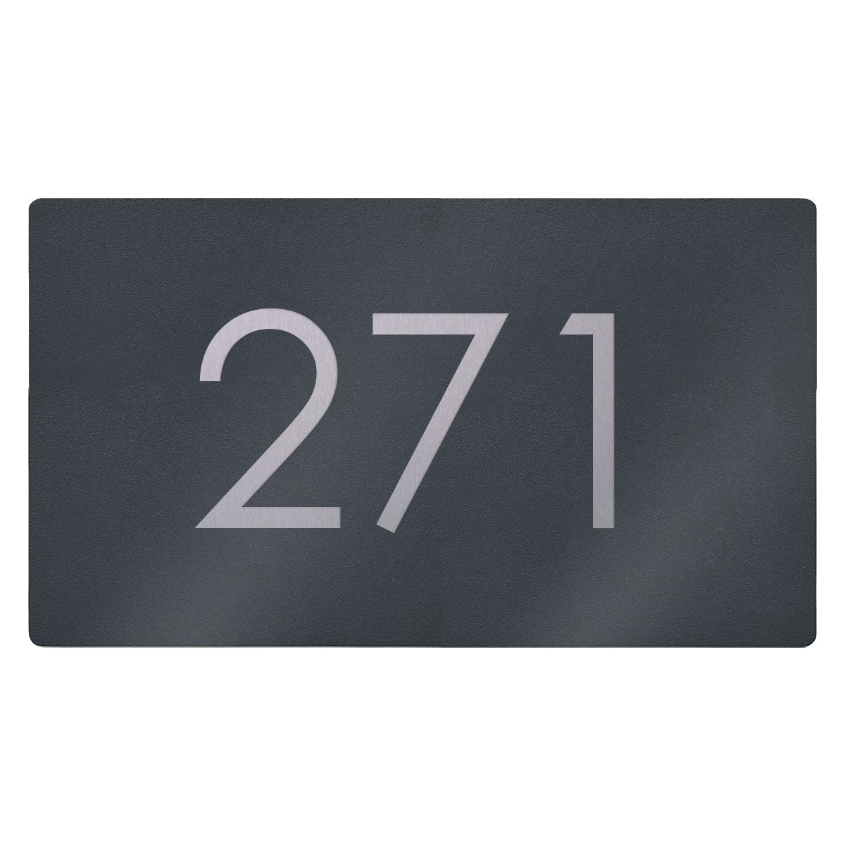 8f6c7534cebffd1dfca69ff5adf28f746b71b0be Stainless steel house number sign Elegance 423A 395x225 - RAL of your choice