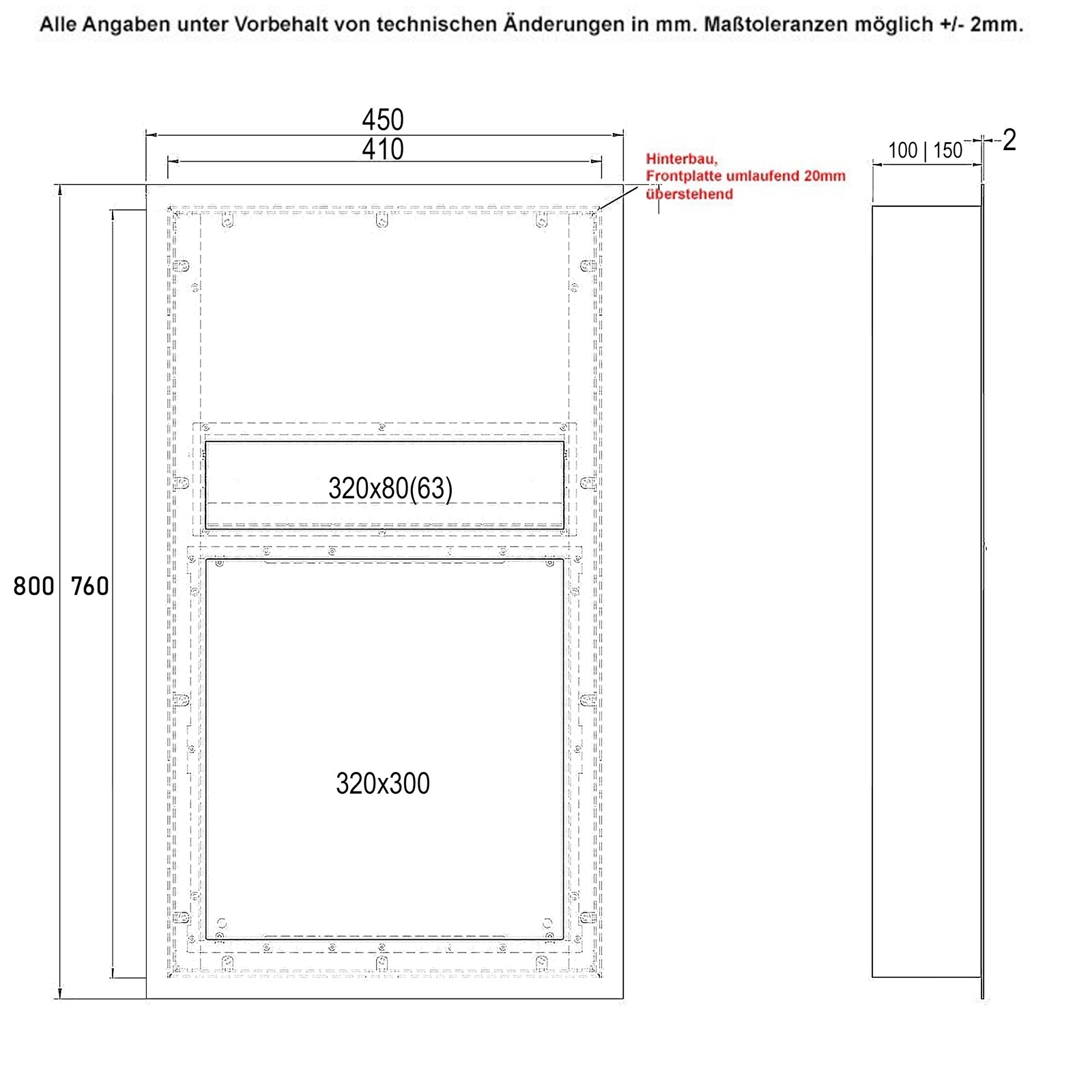 Abmessungen Abmessungen