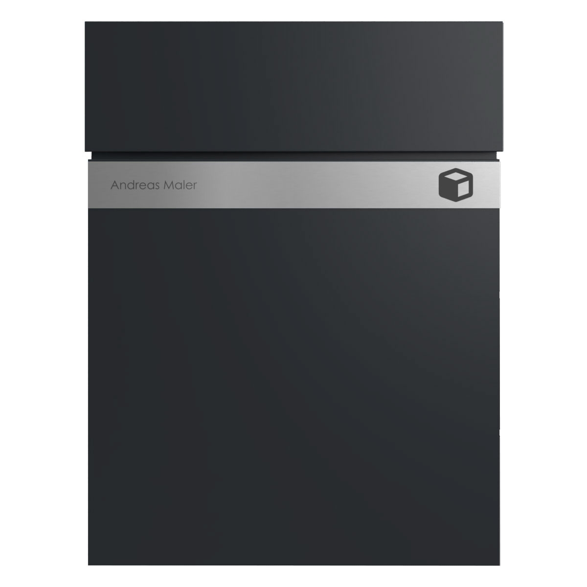 Surface-mounted parcel box KANT Edition - Design Elegance 2 - RAL 9005 jet black