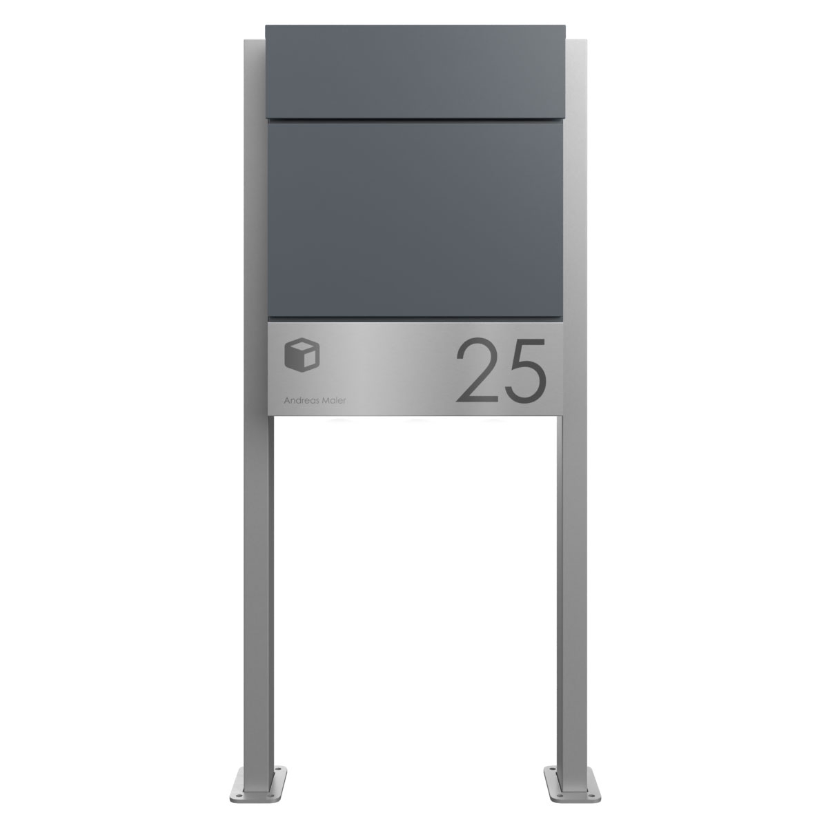 Freestanding parcel box KANT Edition ST-Q - Design Elegance 4 - RAL 7016 anthracite grey Freestanding parcel box KANT Edition ST-Q - Design Elegance 4 - RAL 7016 anthracite grey