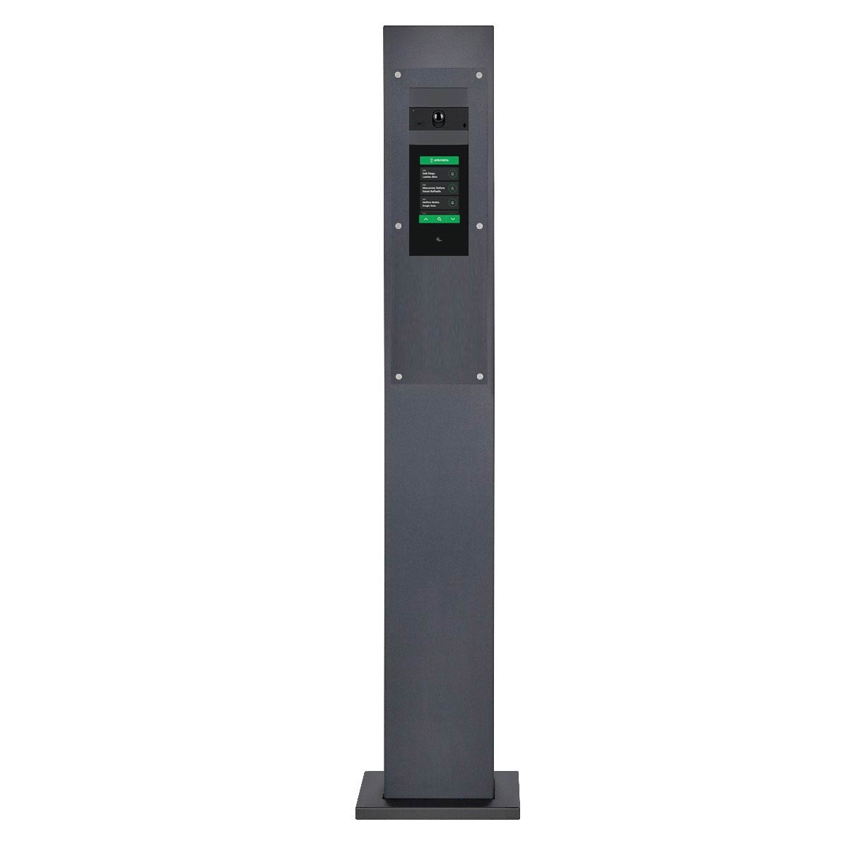 f6cc6f6827d8cbaa1a42a088c9285e0ace36254c Stainless steel video doorbell pedestal designer - RAL of your choice - COMELIT Ultra Touch - complete set