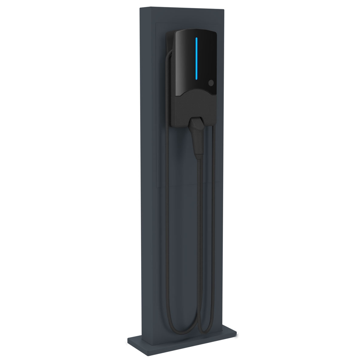 Stainless steel pedestal GRIMM 605 for two wallboxes - Customised wallbox prepared - RAL of your choice Stainless steel pedestal GRIMM 605 for two wallboxes - Customised wallbox prepared - RAL of your choice