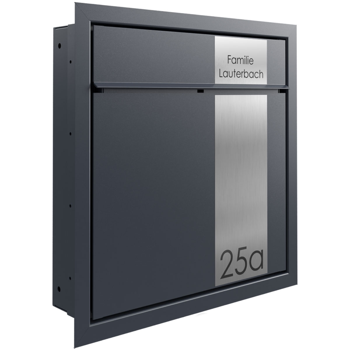 Flush-mounted letterbox GOETHE UP - Elegance 2 design - RAL of your choice Flush-mounted letterbox GOETHE UP - Elegance 2 design - RAL of your choice