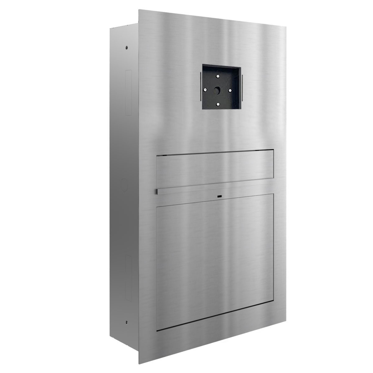 Design Unterputz Briefkasten GRIMM - Edelstahl geschliffen - LOXONE Intercom/Code Touch 1x1 vorbereitet Design Unterputz Briefkasten GRIMM - Edelstahl geschliffen - LOXONE Intercom/Code Touch 1x1 vorbereitet