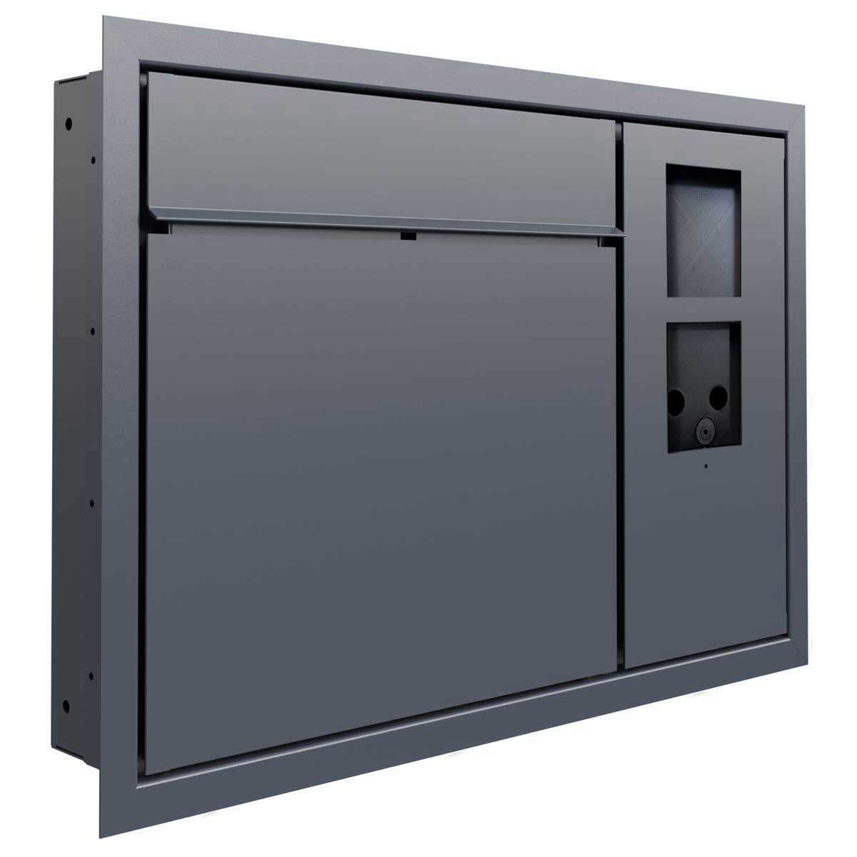 Design flush-mounted letterbox GOETHE UP lateral with 2N Verso - 2N Solo prepared - RAL of your choice Design flush-mounted letterbox GOETHE UP lateral with 2N Verso - 2N Solo prepared - RAL of your choice