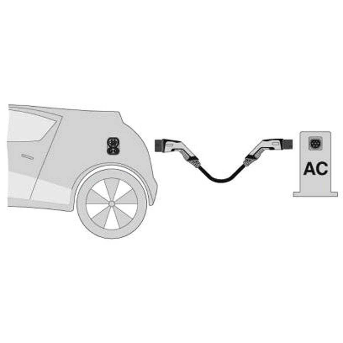 Type 2 / Type 2 charging cable - length 5m - 3 phases - 32A - Mode 3 Type 2 / Type 2 charging cable - length 5m - 3 phases - 32A - Mode 3