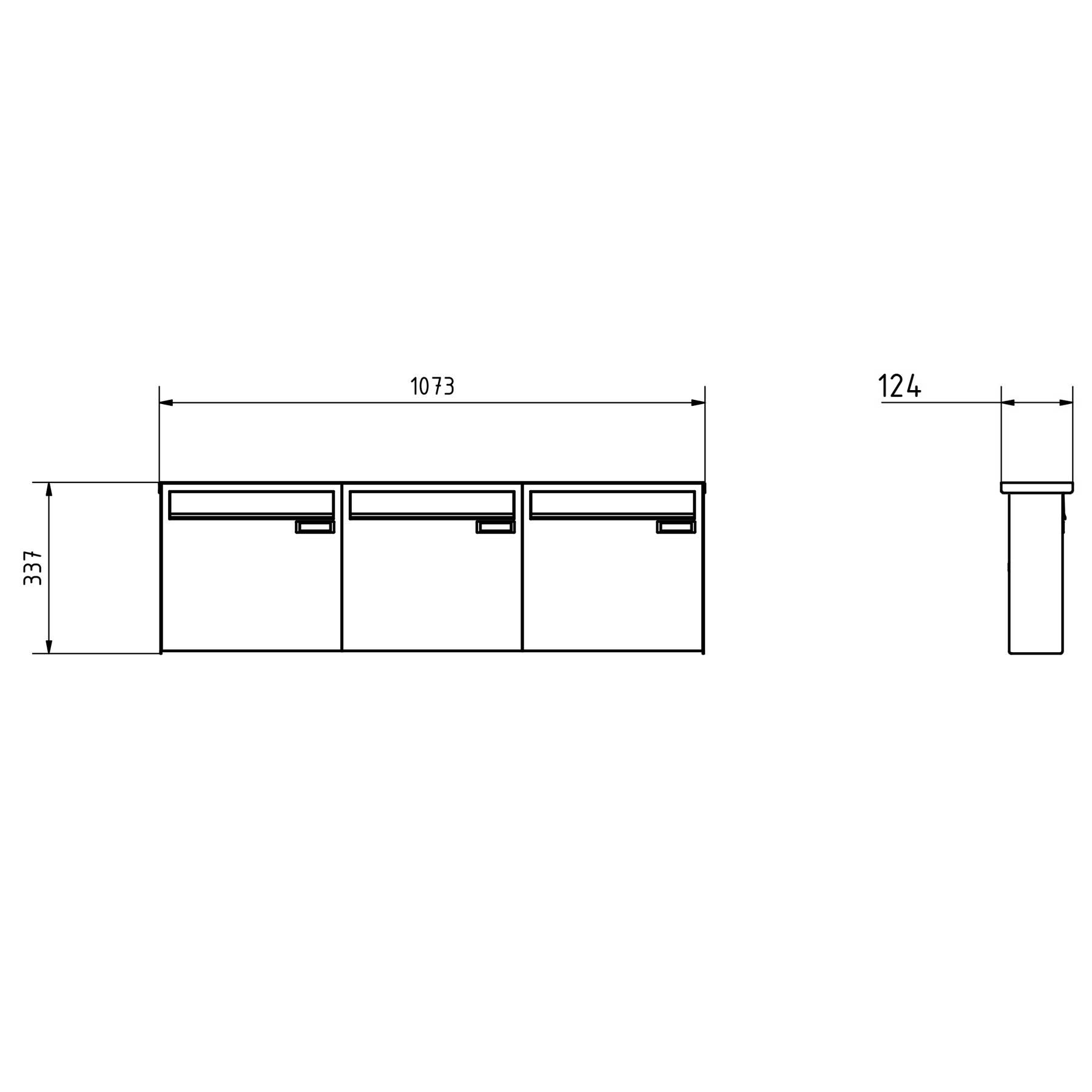 3er 3x1 stainless steel fence letterbox BASIC Plus 382XZ - RAL of your choice - removal from the rear 3er 3x1 stainless steel fence letterbox BASIC Plus 382XZ - RAL of your choice - removal from the rear