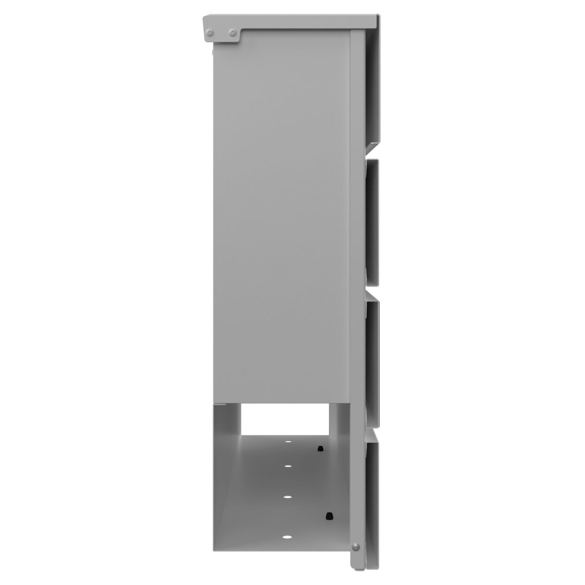 Briefkasten KANT Edition mit Zeitungsfach - Design Elegance 1 - RAL 9007 graualuminium Briefkasten KANT Edition mit Zeitungsfach - Design Elegance 1 - RAL 9007 graualuminium