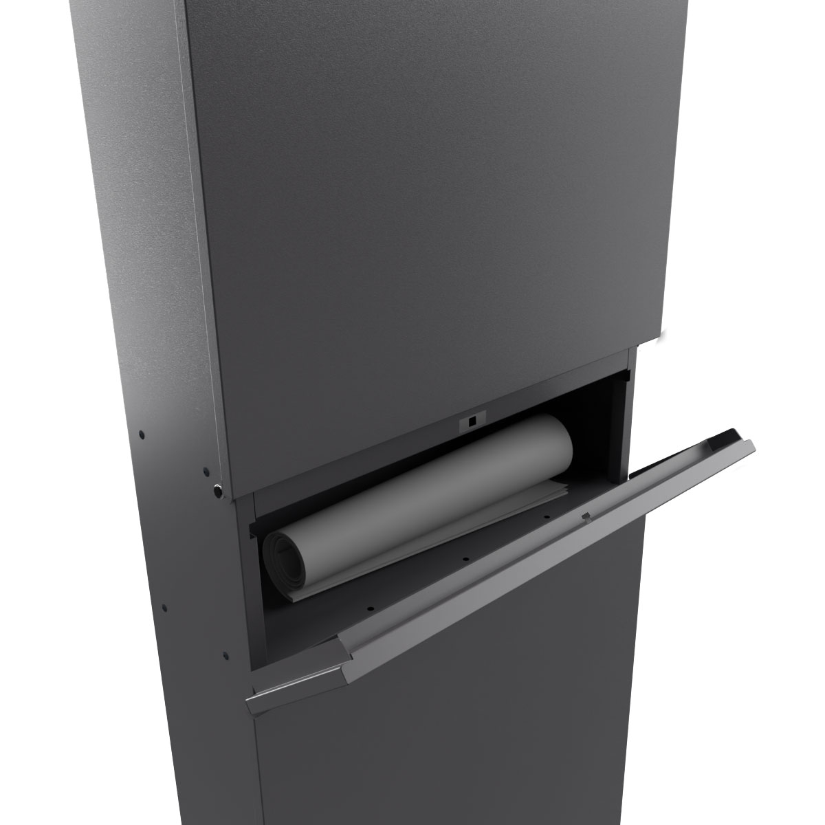 Standbriefkasten LESSING Edition mit Zeitungsfach - Design Elegance 1 - DB 703 eisenglimmer Standbriefkasten LESSING Edition mit Zeitungsfach - Design Elegance 1 - DB 703 eisenglimmer