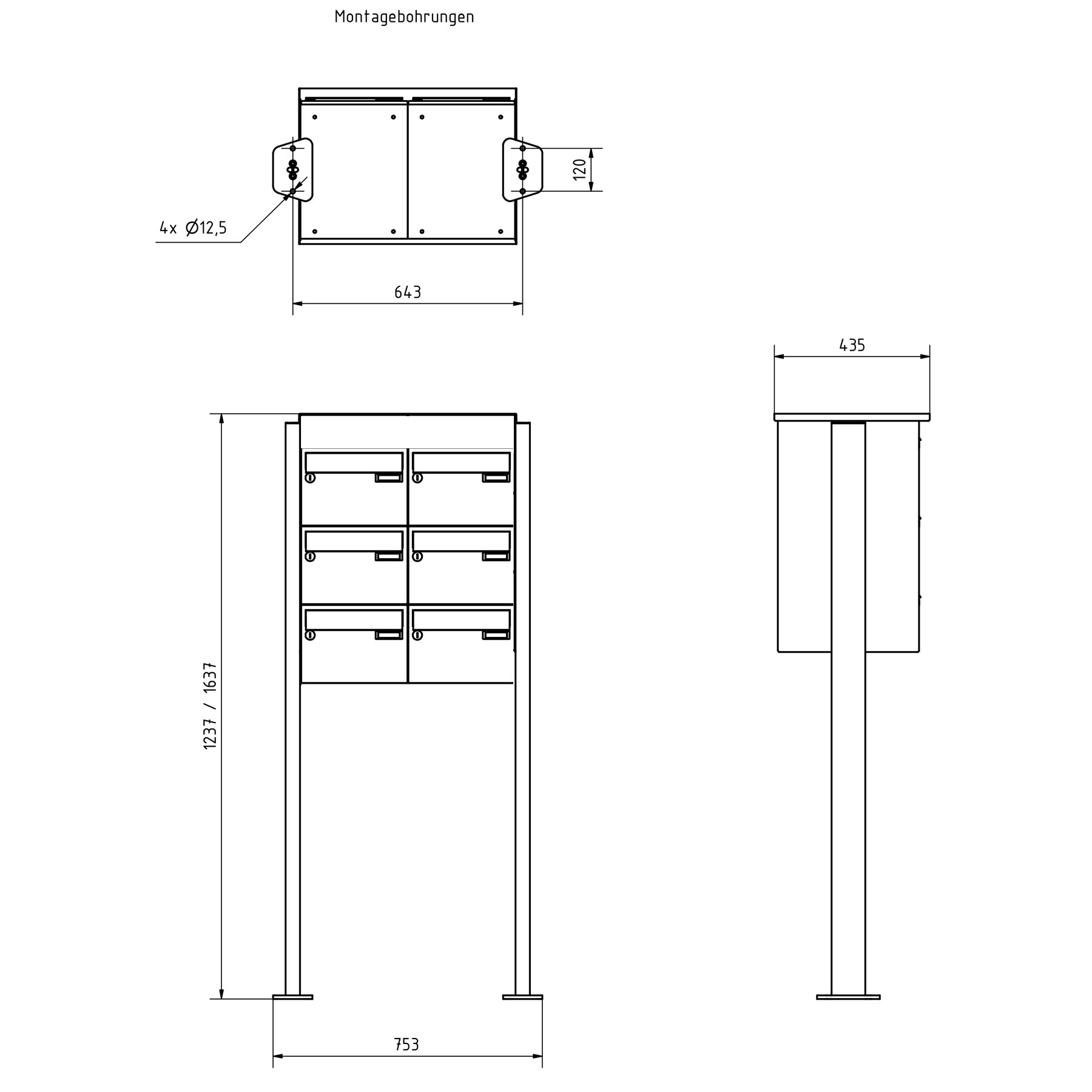 6er 2x3 Standbriefkastenanlage Design BASIC Plus 385XP ST-T - LED Beschriftung - RAL nach Wahl 6er 2x3 Standbriefkastenanlage Design BASIC Plus 385XP ST-T - LED Beschriftung - RAL nach Wahl
