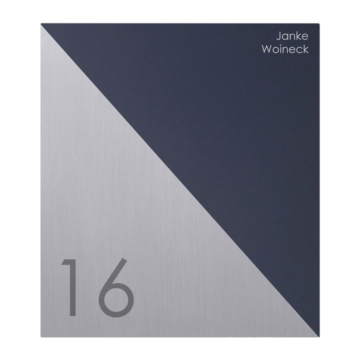Design stainless steel letterbox SCHILLER MEDIUM Elegance IV - house number - name - RAL of your choice Design stainless steel letterbox SCHILLER MEDIUM Elegance IV - house number - name - RAL of your choice