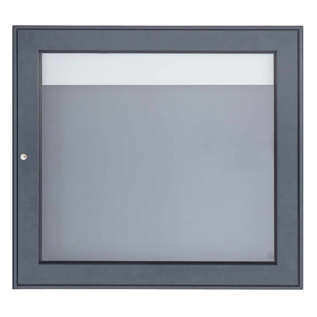 Gablota natynkowa BASIC Plus 389 AP - 710x660 - RAL 7016 szary antracyt matowy o drobnej strukturze Gablota natynkowa BASIC Plus 389 AP - 710x660 - RAL 7016 szary antracyt matowy o drobnej strukturze
