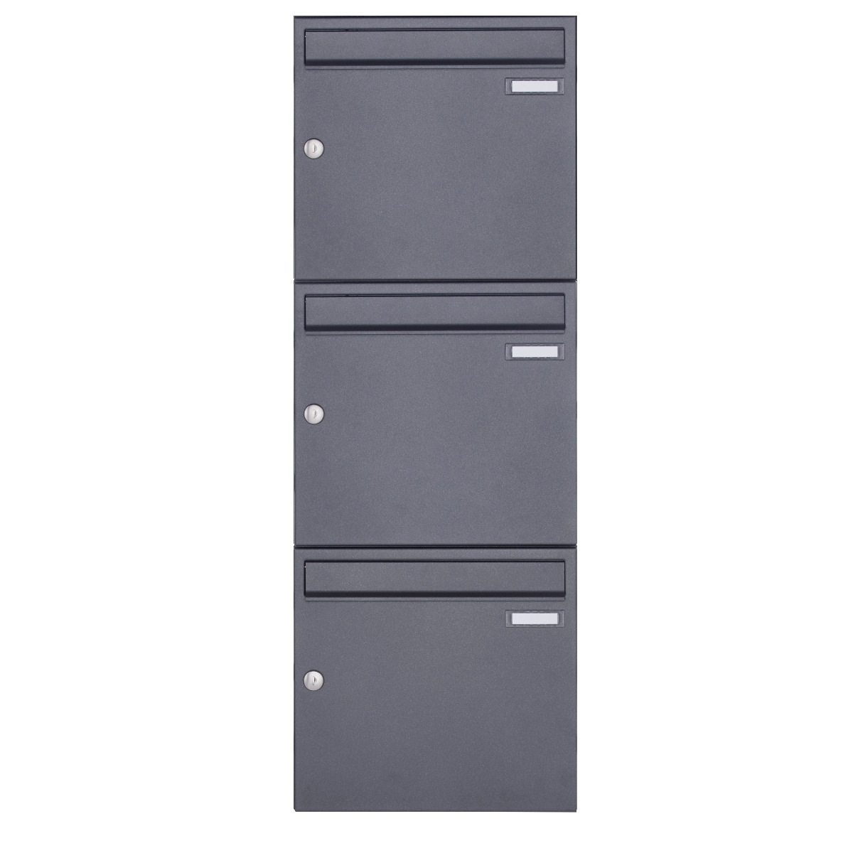3er 1x3 Aufputz Briefkasten Design BASIC 382A AP - DB703 eisenglimmer 3er 1x3 Aufputz Briefkasten Design BASIC 382A AP - DB703 eisenglimmer