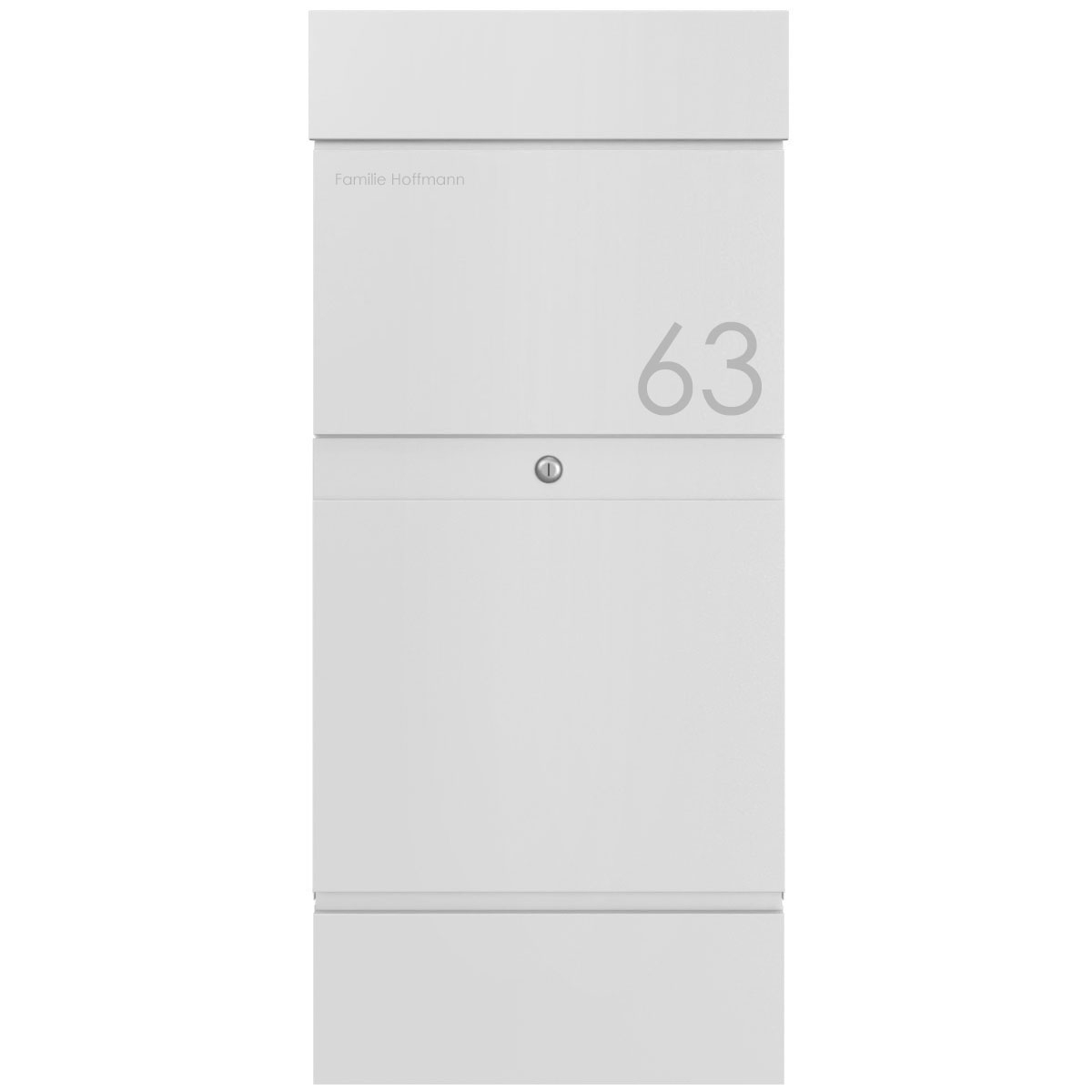 Floor-standing letterbox KLEIST parcel letterbox - RAL 9016 traffic white Floor-standing letterbox KLEIST parcel letterbox - RAL 9016 traffic white