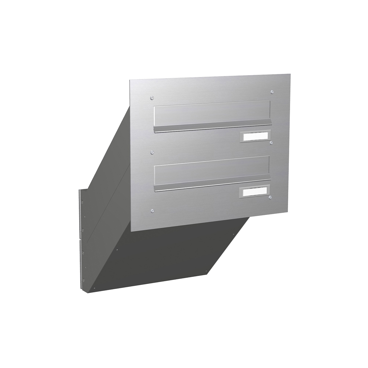 Boîte aux lettres murale BASIC 622 - acier inoxydable V2A brossé - 2 parties Boîte aux lettres murale BASIC 622 - acier inoxydable V2A brossé - 2 parties