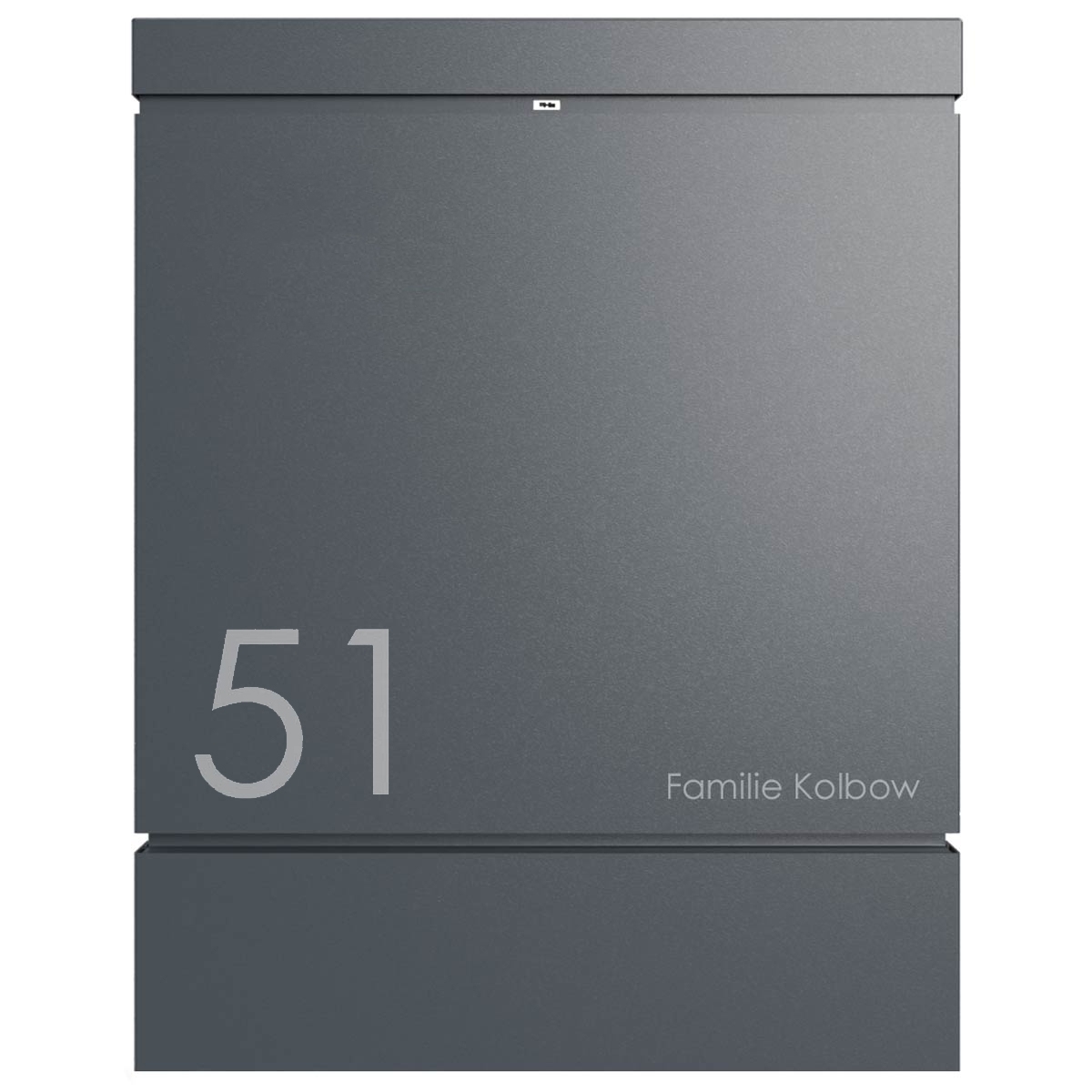 BRENTANO® design letterbox with newspaper compartment - RAL of your choice
