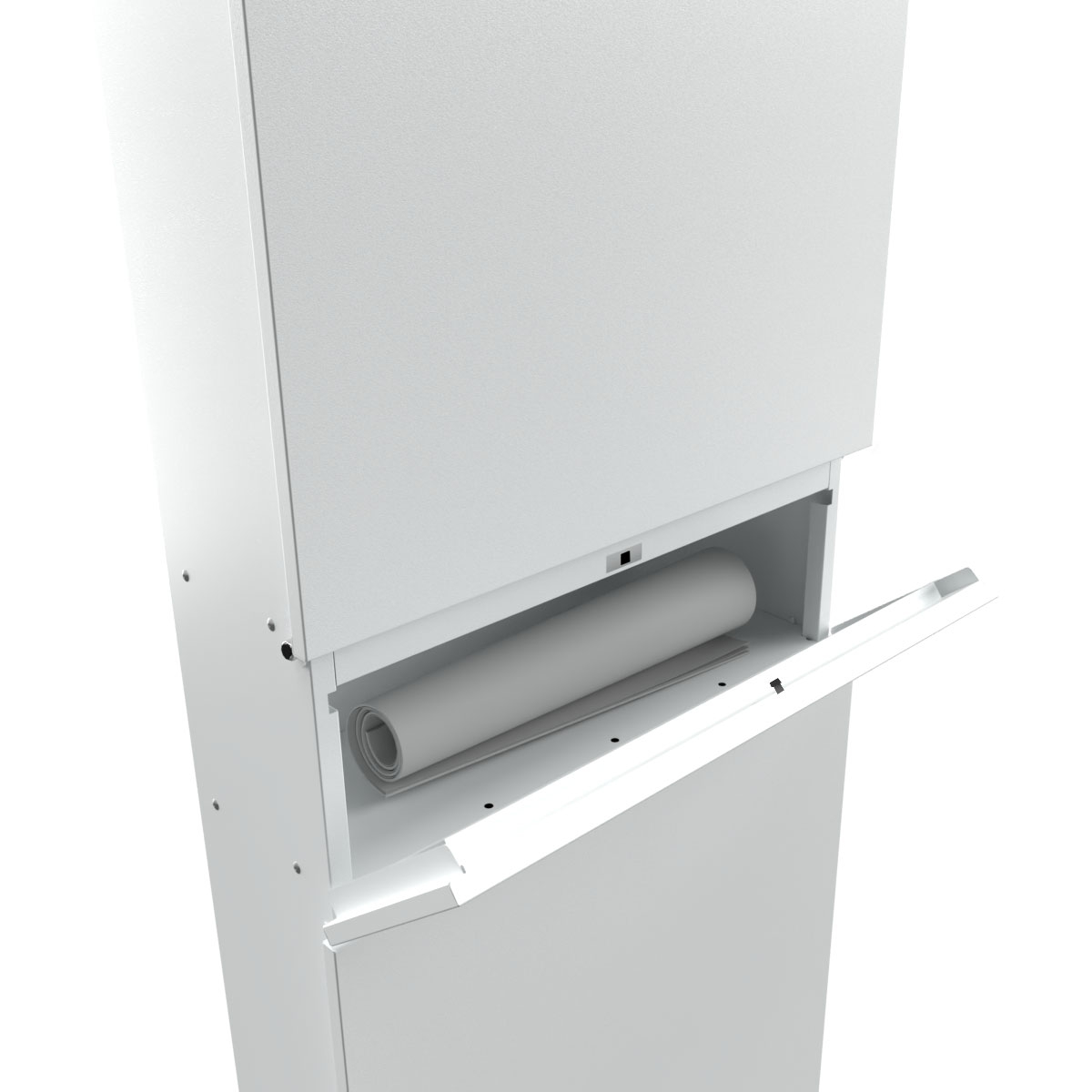 Standbriefkasten LESSING Edition mit Zeitungsfach - Design Elegance 1 - RAL 9016 verkehrsweiß Standbriefkasten LESSING Edition mit Zeitungsfach - Design Elegance 1 - RAL 9016 verkehrsweiß