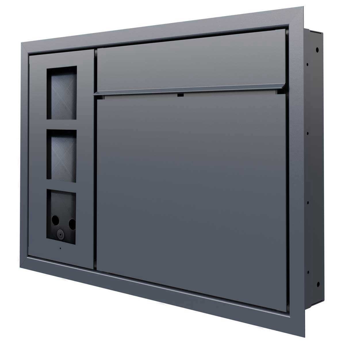 Design flush-mounted letterbox GOETHE UP lateral with 2N Verso - 2N Solo prepared - RAL of your choice Design flush-mounted letterbox GOETHE UP lateral with 2N Verso - 2N Solo prepared - RAL of your choice