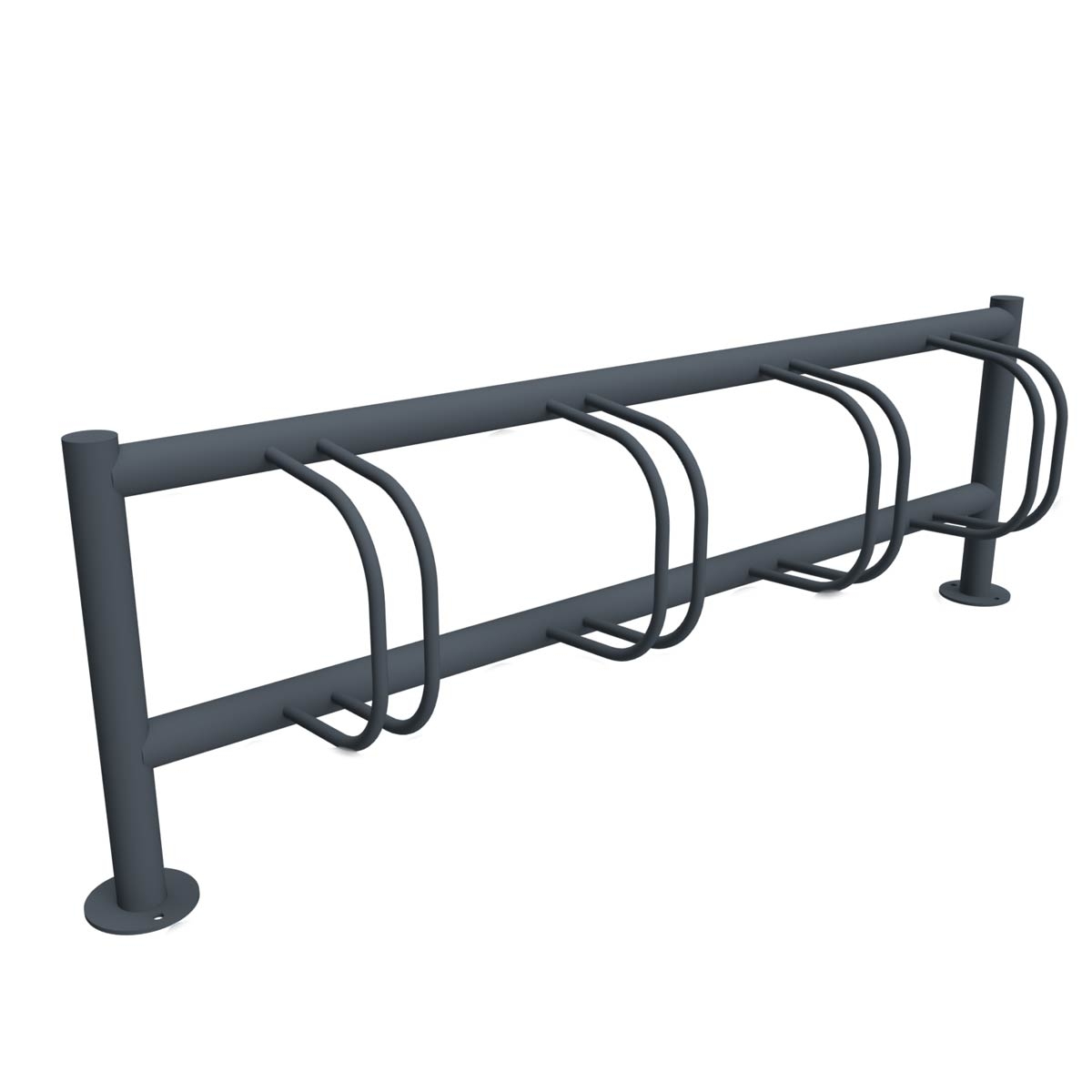 bf8c222eba3f3ae62ca41c5f651bec17dee5ee64 ACHIM bicycle stand - Stainless steel powder-coated in RAL colour - One-sided wheel adjustment