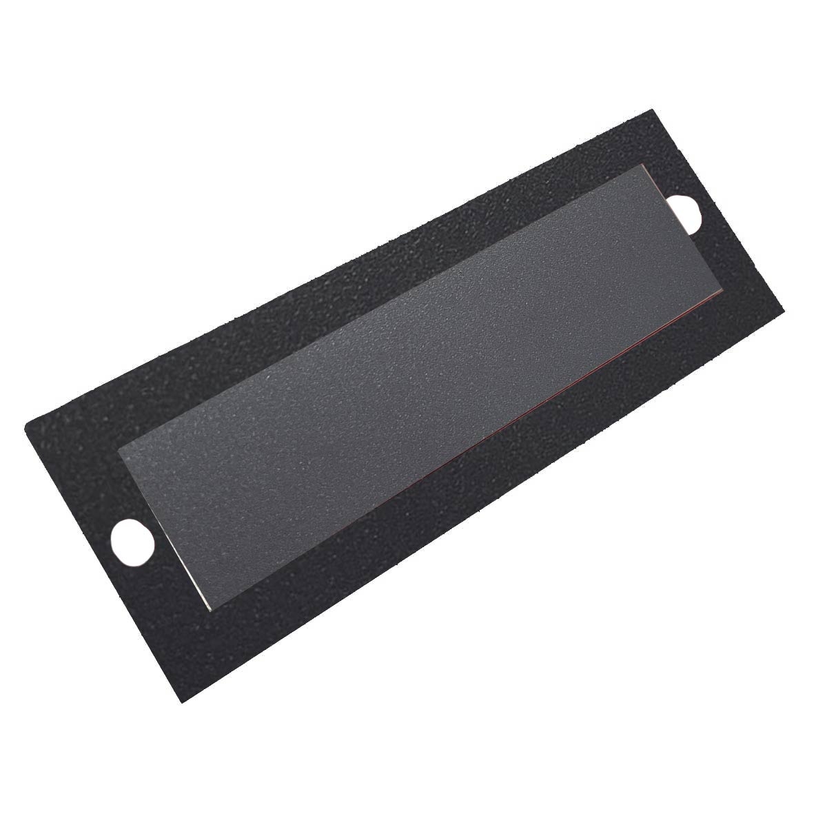 f2d2d24b362edee1f783fb1231b4077d5be8fac0 Flächenbündiges Namensschild für GOETHE Briefkasten - 2-teilig - Trägerblech + Namensschild
