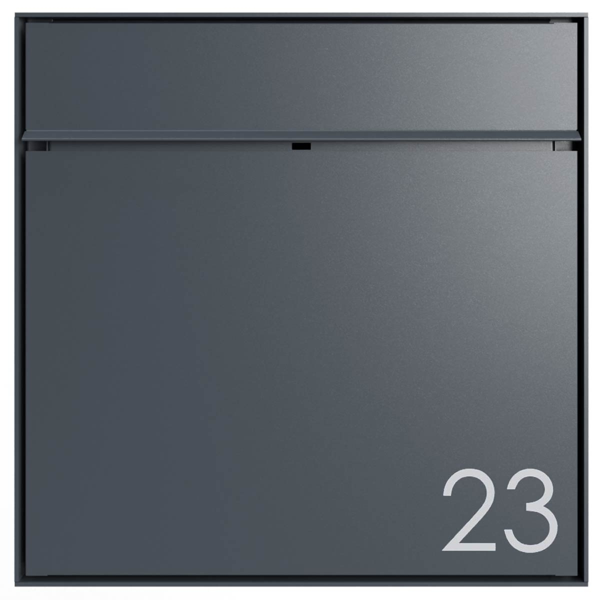 Boîte aux lettres design encastrée avec cadre à joints d'ombre GOETHE UP - RAL au choix Boîte aux lettres design encastrée avec cadre à joints d'ombre GOETHE UP - RAL au choix