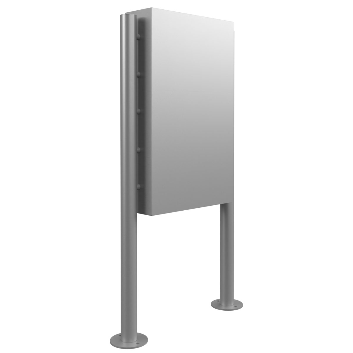 Design Standbriefkasten GRIMM - Edelstahl geschliffen mit Ekinex Dico IP-Videosprechanlage